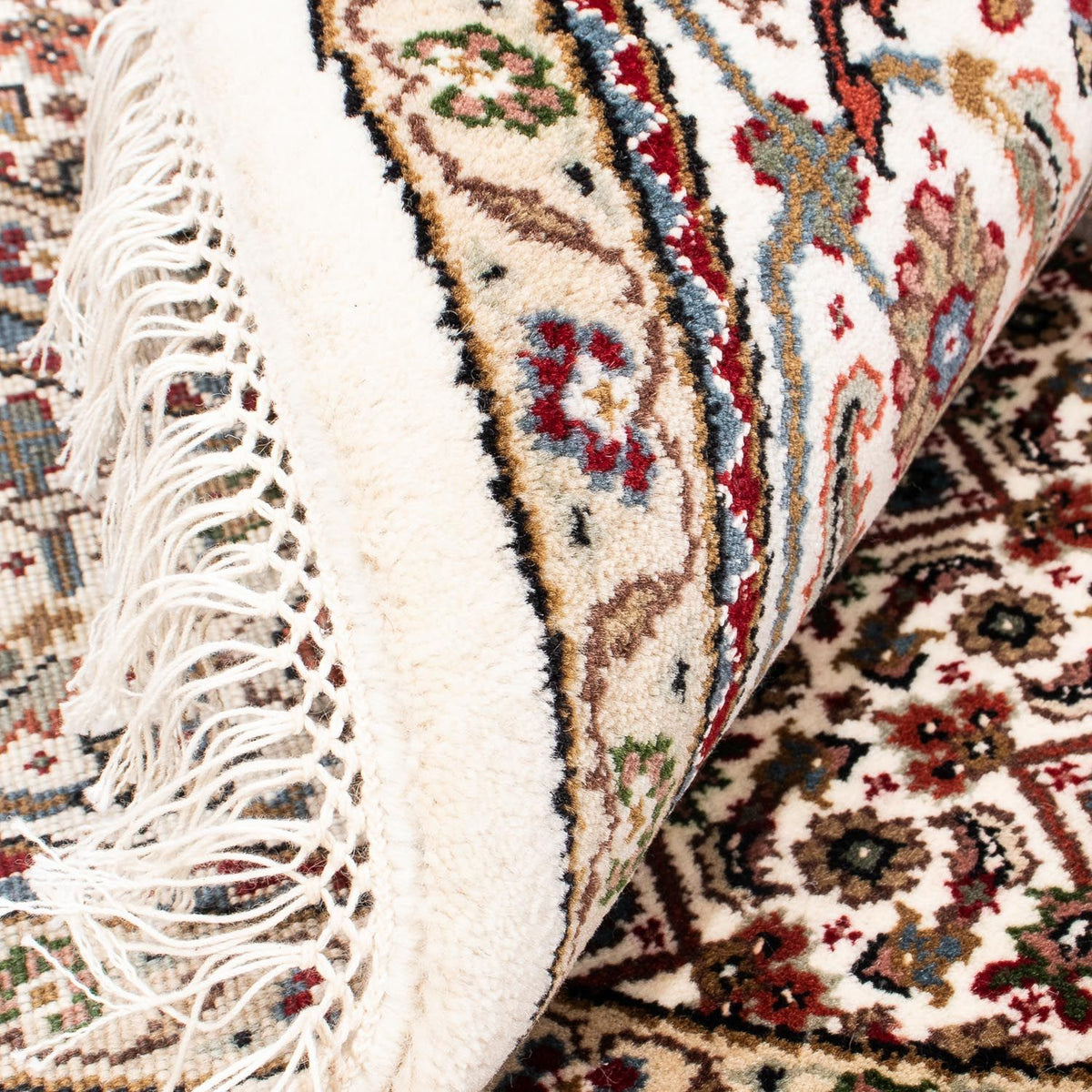 Persisk matta - Tabriz runt  - 150 x 150 cm - flerfärgad