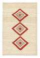 Gabbeh-matta - persisk - 186 x 125 cm - beige