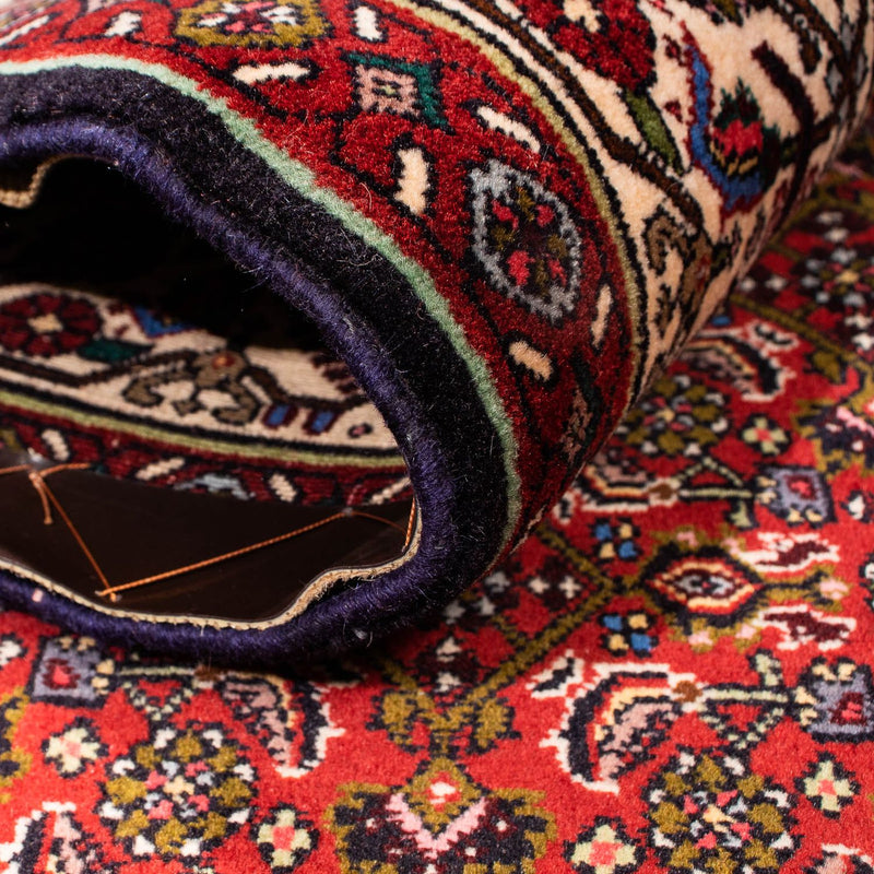 Persisk matta - Bijar - 263 x 164 cm - mörkröd