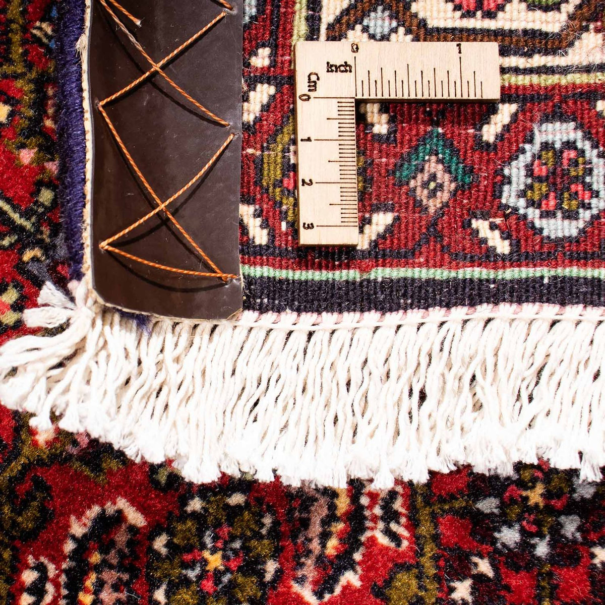 Persisk matta - Bijar - 263 x 164 cm - mörkröd