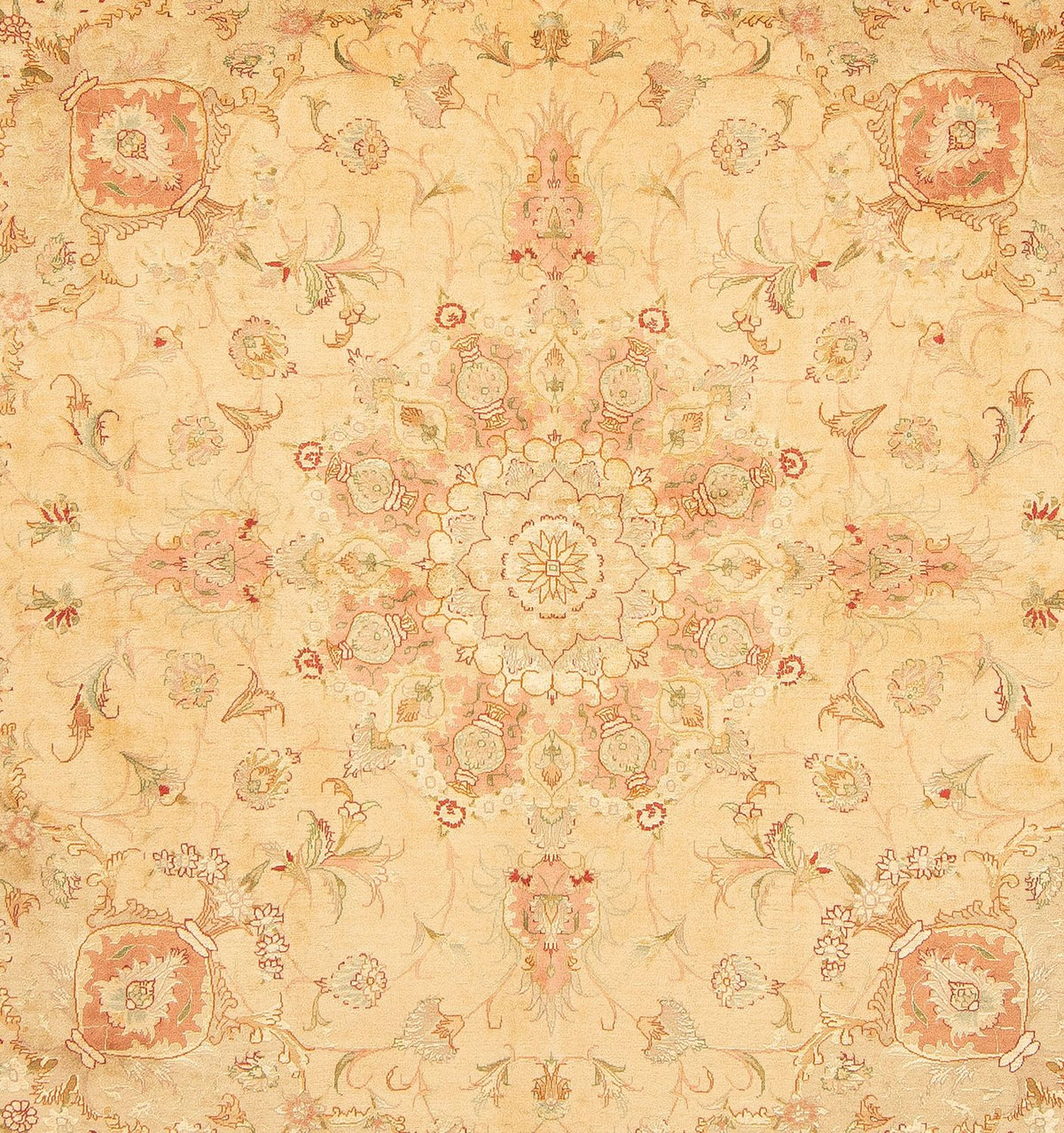 Persisk matta - Tabriz - Royal kvadrat  - 203 x 200 cm - beige
