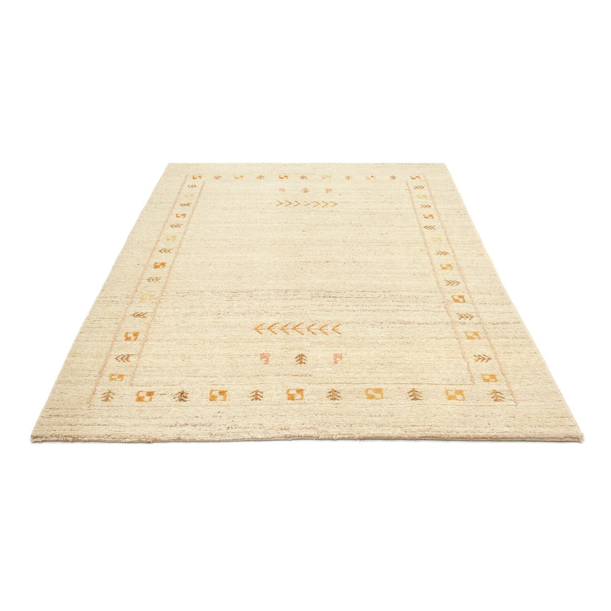 Gabbeh-matta - persisk - 193 x 147 cm - beige