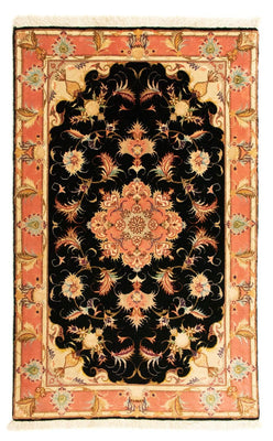Persisk matta - Tabriz - Royal - 118 x 71 cm - svart
