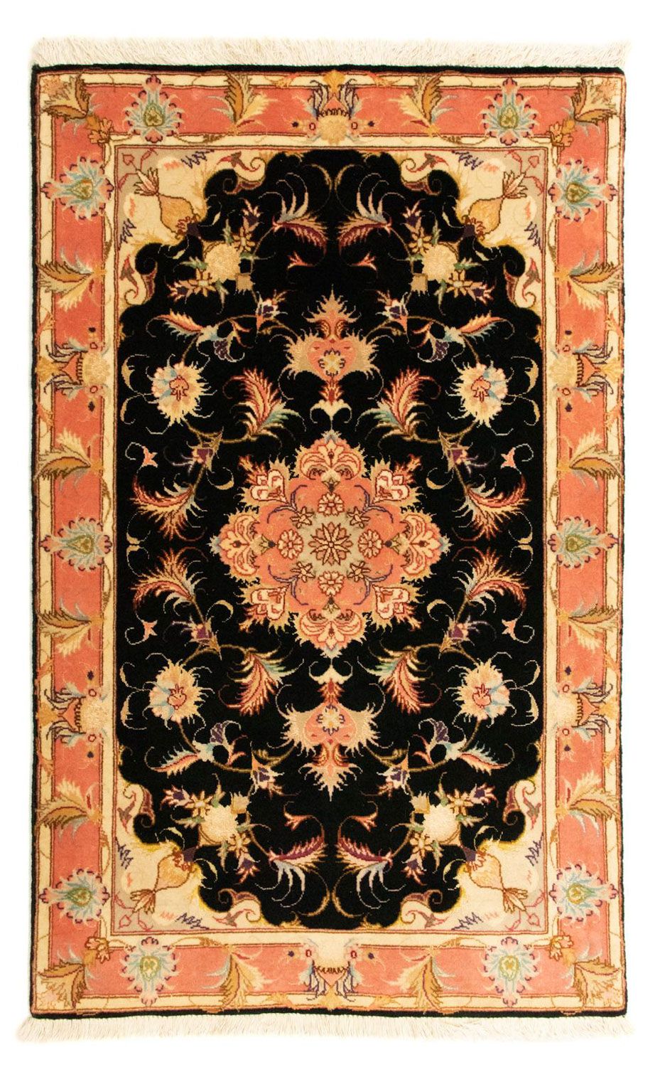 Persisk matta - Tabriz - Royal - 118 x 71 cm - svart