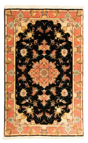 Persisk matta - Tabriz - Royal - 118 x 71 cm - svart