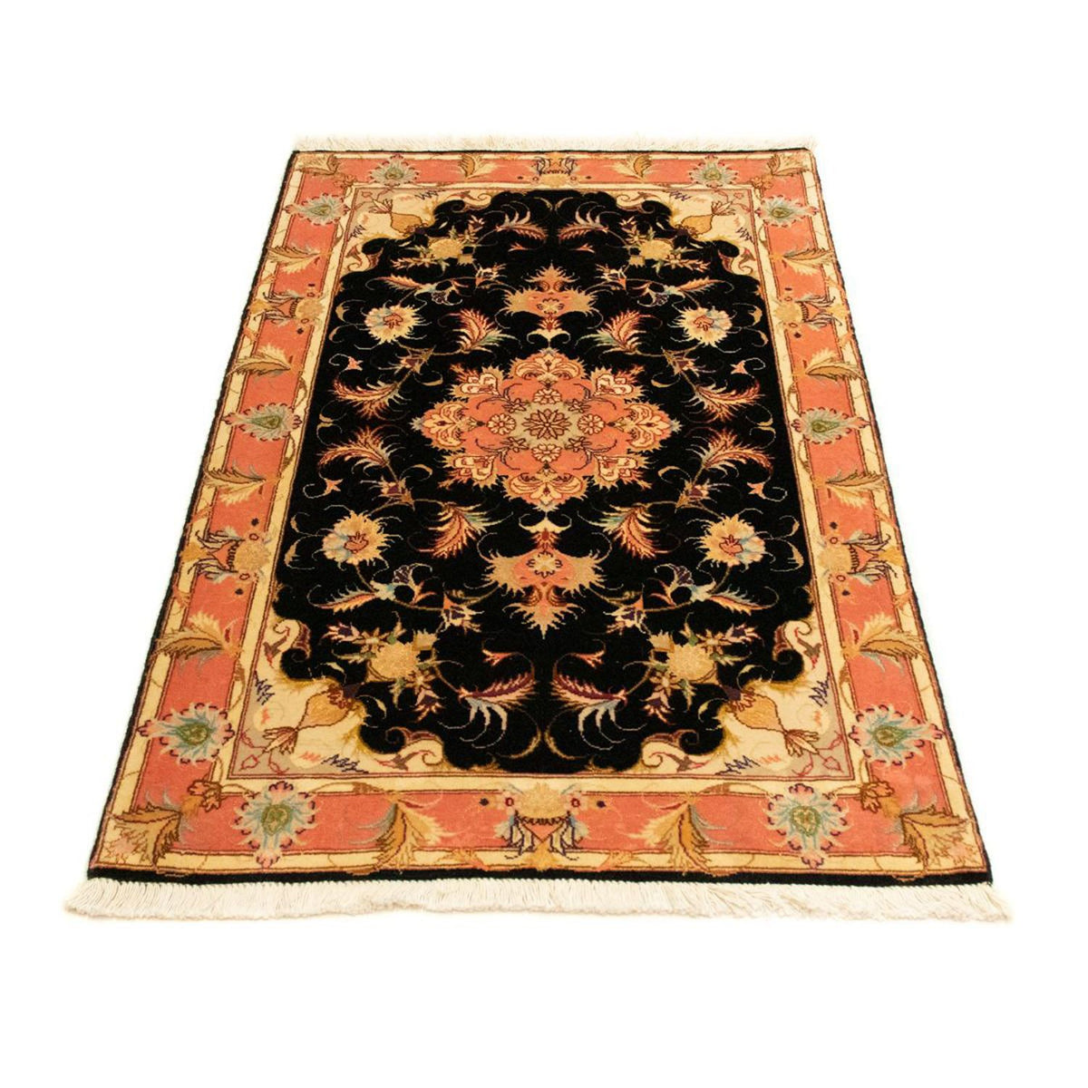 Persisk matta - Tabriz - Royal - 118 x 71 cm - svart