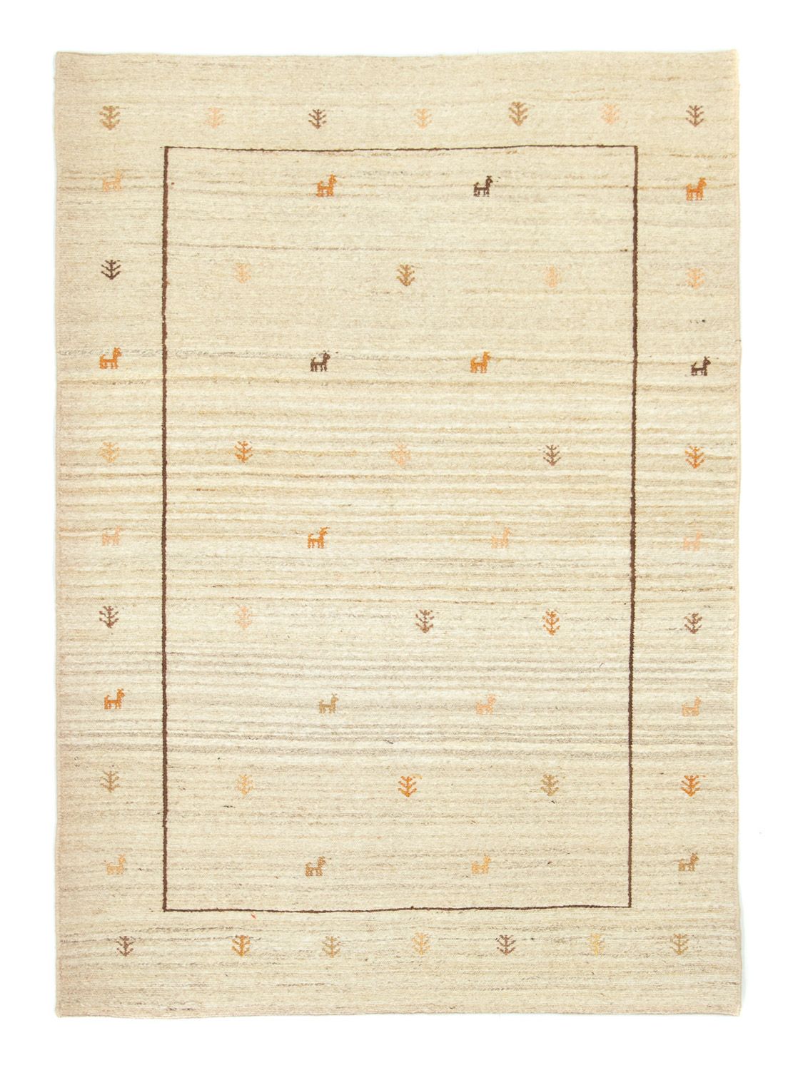 Gabbeh-matta - persisk - 172 x 123 cm - beige