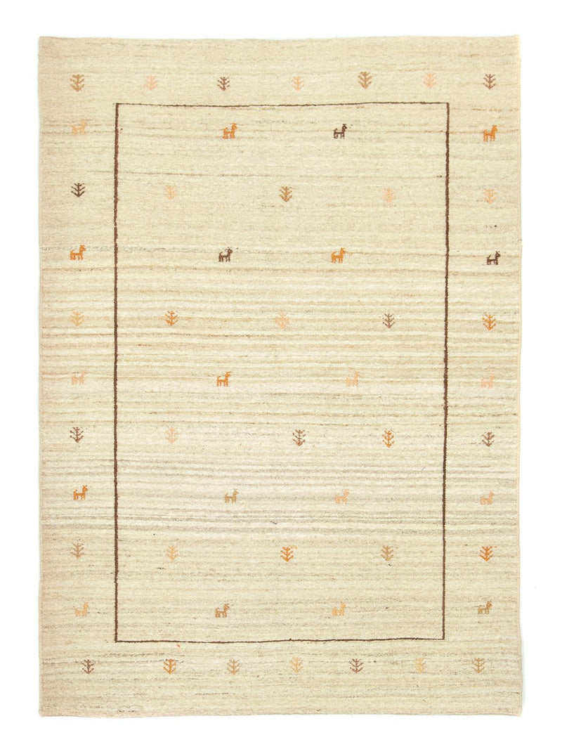 Gabbeh-matta - persisk - 172 x 123 cm - beige