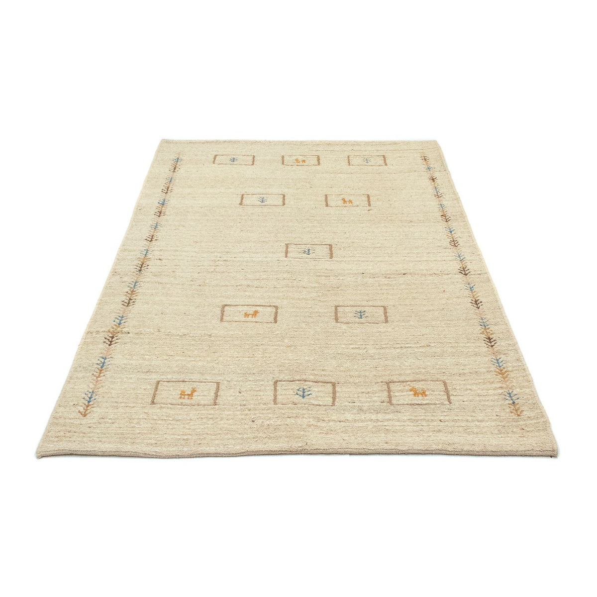 Gabbeh-matta - persisk - 166 x 113 cm - beige