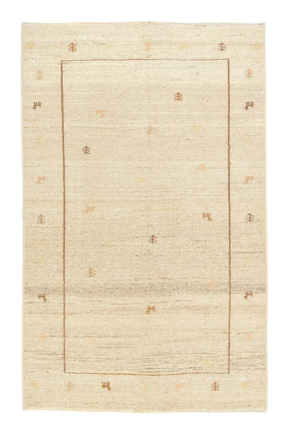 Gabbeh-matta - persisk - 171 x 110 cm - beige