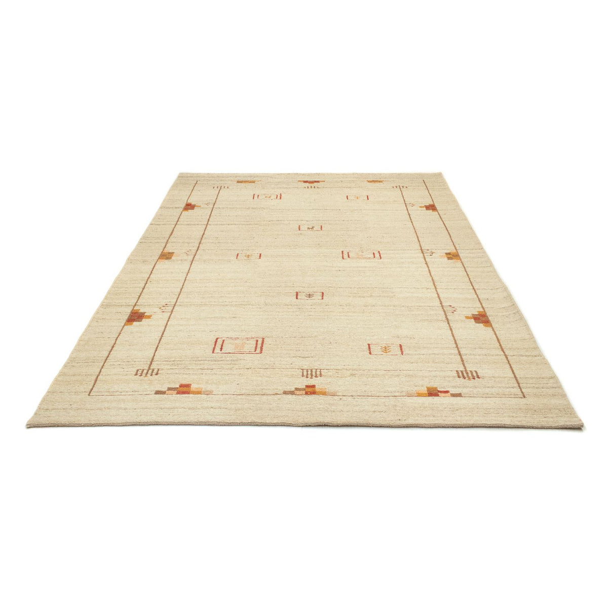 Gabbeh-matta - persisk - 240 x 166 cm - beige