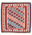 Kelim Carpet - orientalisk matta kvadrat  - 104 x 100 cm - flerfärgad