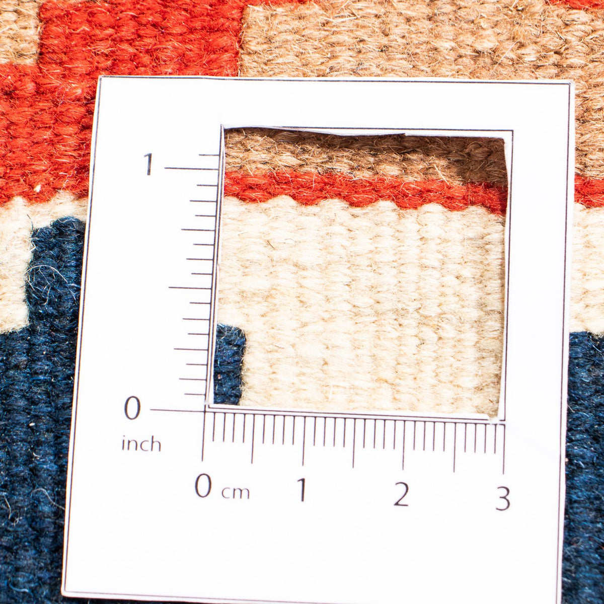 Kelim Carpet - orientalisk matta kvadrat  - 102 x 96 cm - flerfärgad