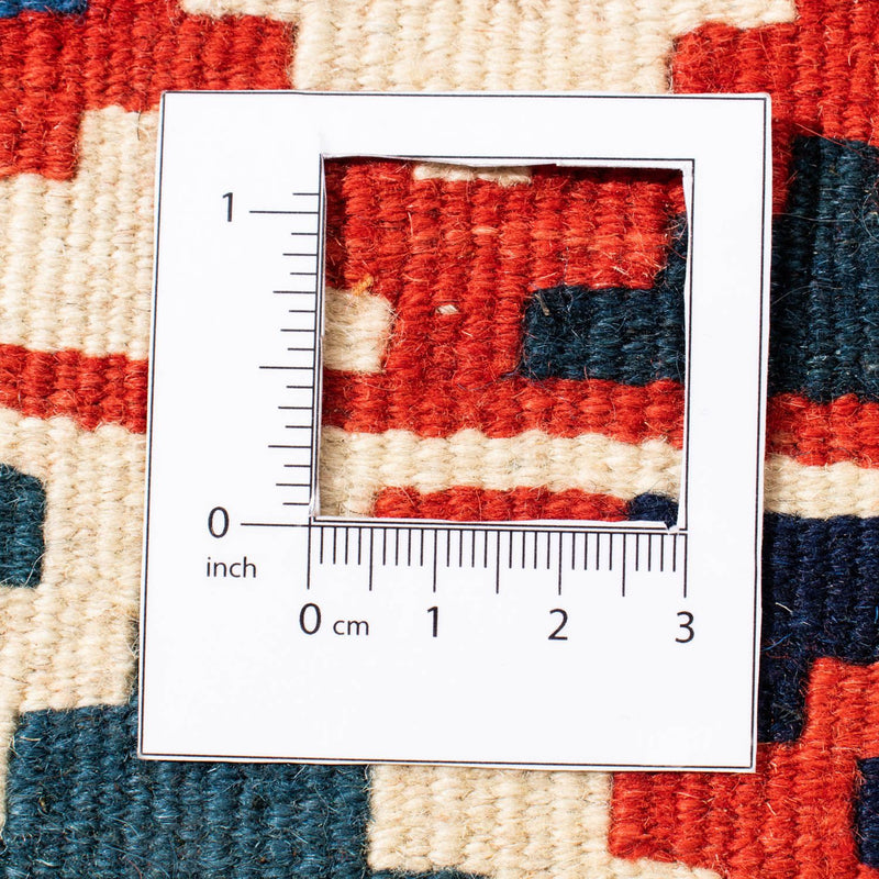 Kelim Carpet - orientalisk matta kvadrat  - 105 x 105 cm - mörkblå