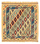 Kelim Carpet - orientalisk matta kvadrat  - 105 x 102 cm - flerfärgad