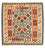 Kelim Carpet - orientalisk matta kvadrat  - 105 x 103 cm - orange