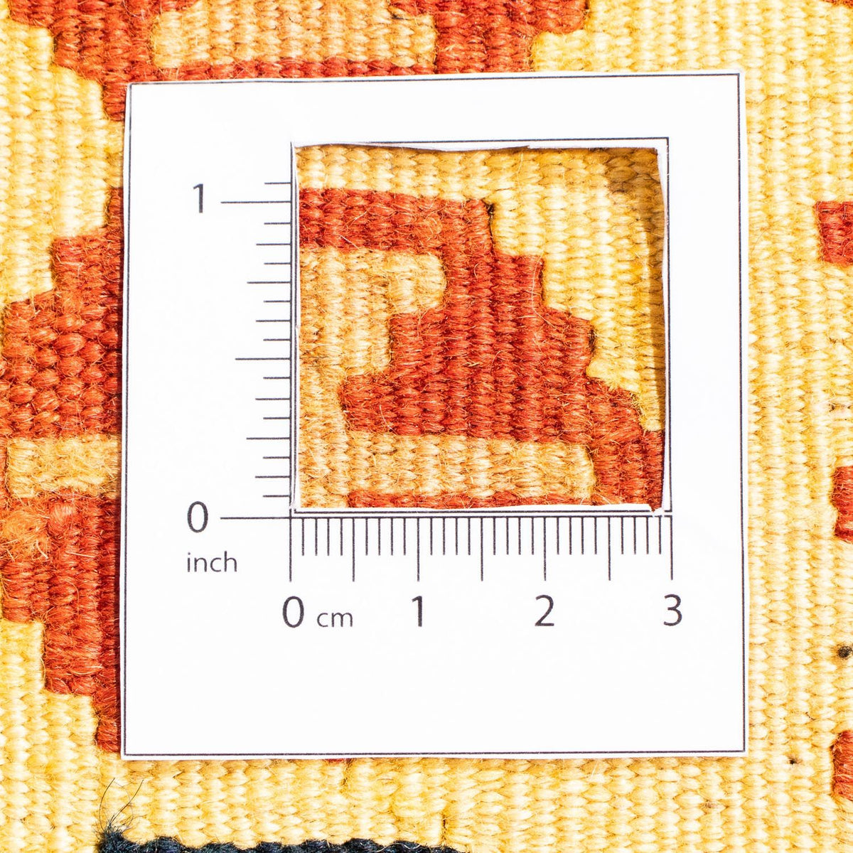 Kelim Carpet - orientalisk matta kvadrat  - 103 x 100 cm - beige