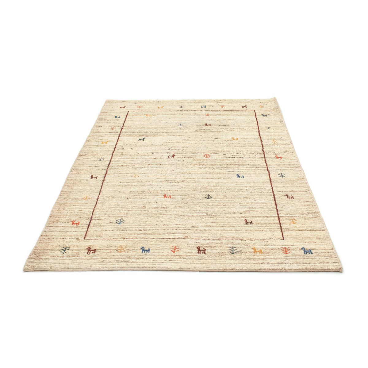 Gabbeh-matta - persisk - 174 x 121 cm - beige