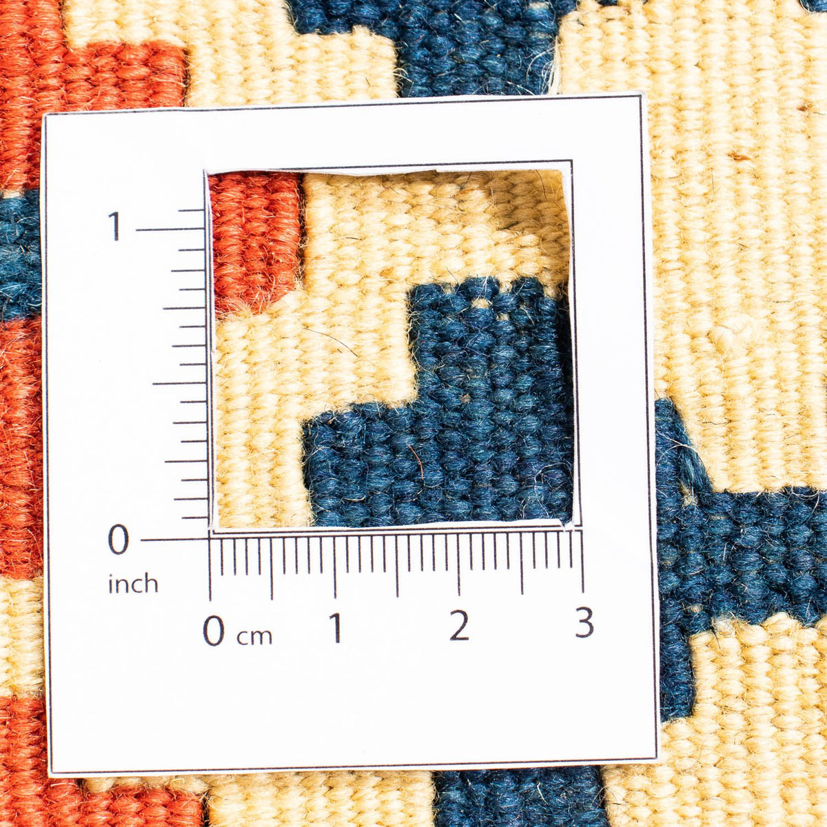 Kelim Carpet - orientalisk matta kvadrat  - 98 x 96 cm - flerfärgad