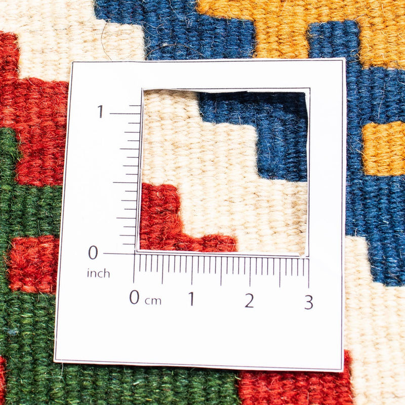 Kelim Carpet - orientalisk matta kvadrat  - 104 x 102 cm - mörkblå