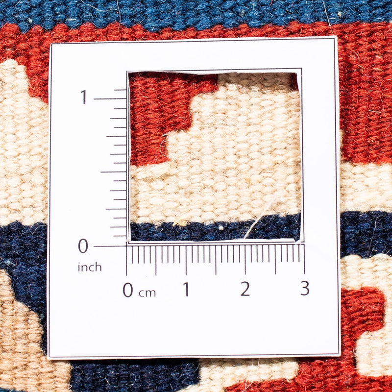 Kelim Carpet - orientalisk matta kvadrat  - 104 x 103 cm - mörkblå