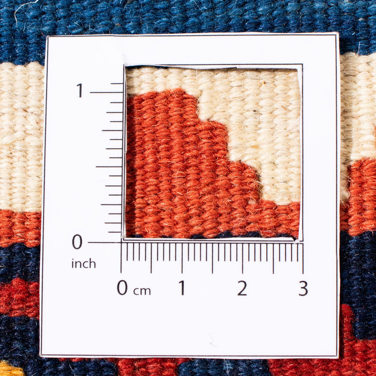 Kelim Carpet - orientalisk matta kvadrat  - 102 x 100 cm - blå