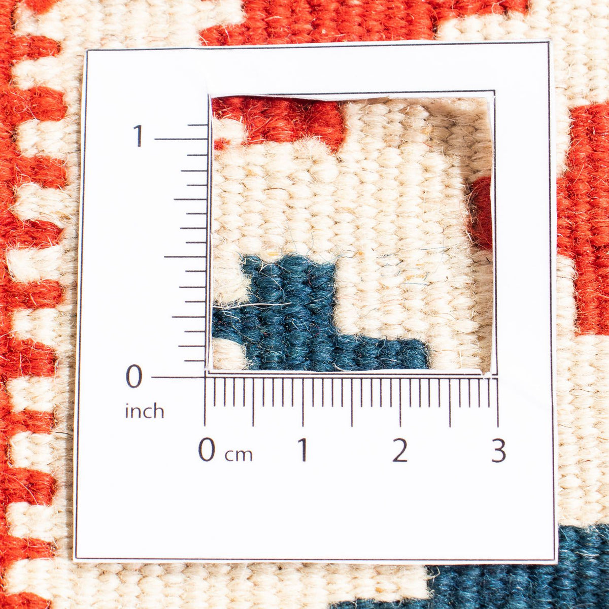 Kelim Carpet - orientalisk matta kvadrat  - 105 x 104 cm - mörkblå