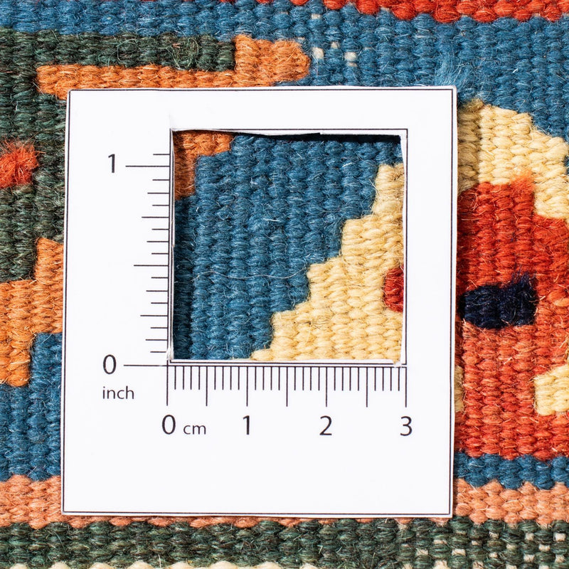 Kelim Carpet - orientalisk matta kvadrat  - 105 x 103 cm - röd