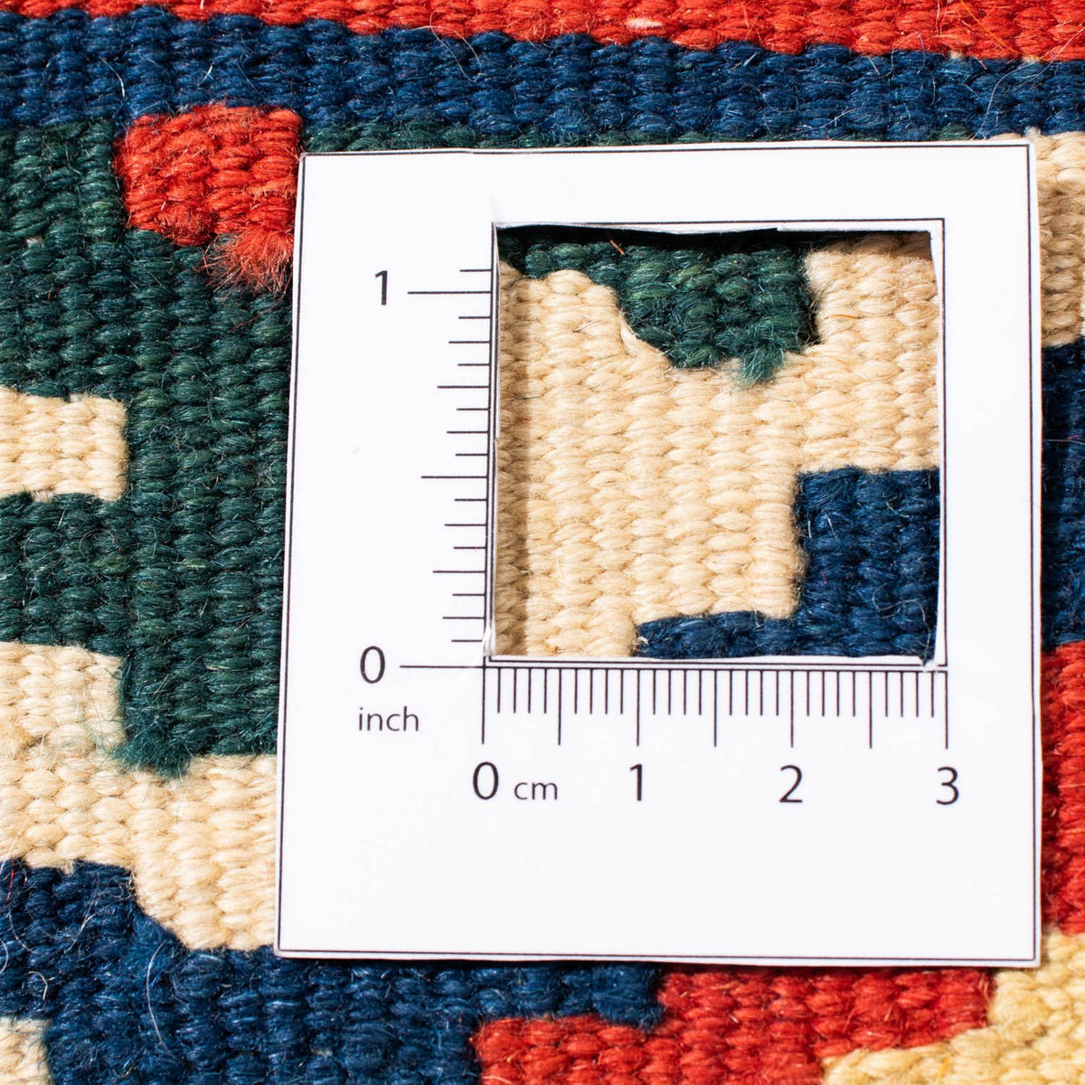 Kelim Carpet - orientalisk matta kvadrat  - 107 x 103 cm - röd