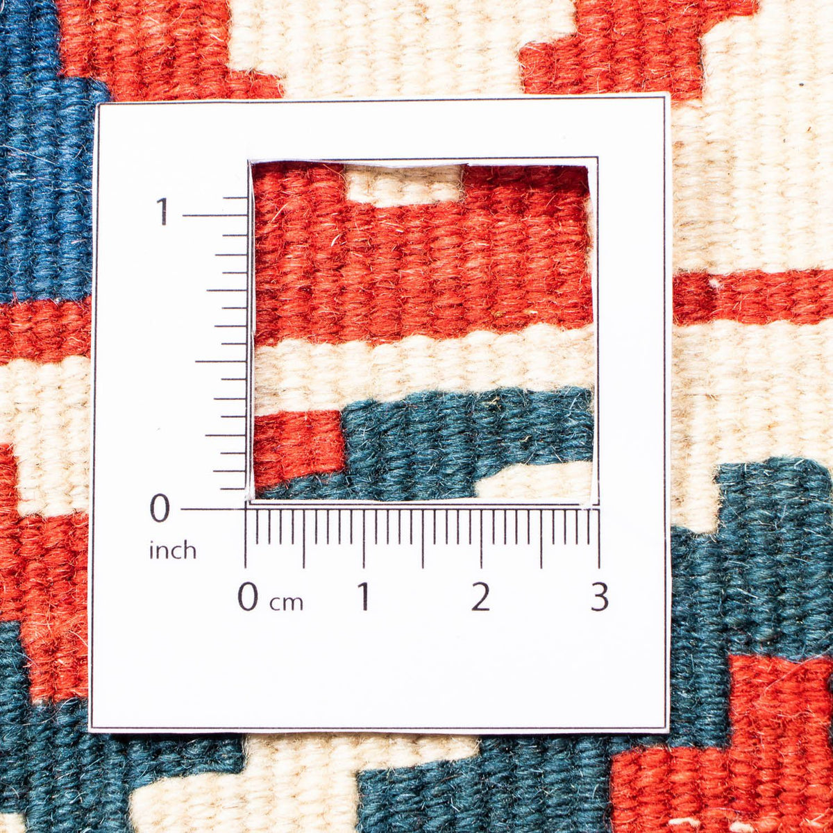 Kelim Carpet - orientalisk matta kvadrat  - 106 x 103 cm - mörkblå