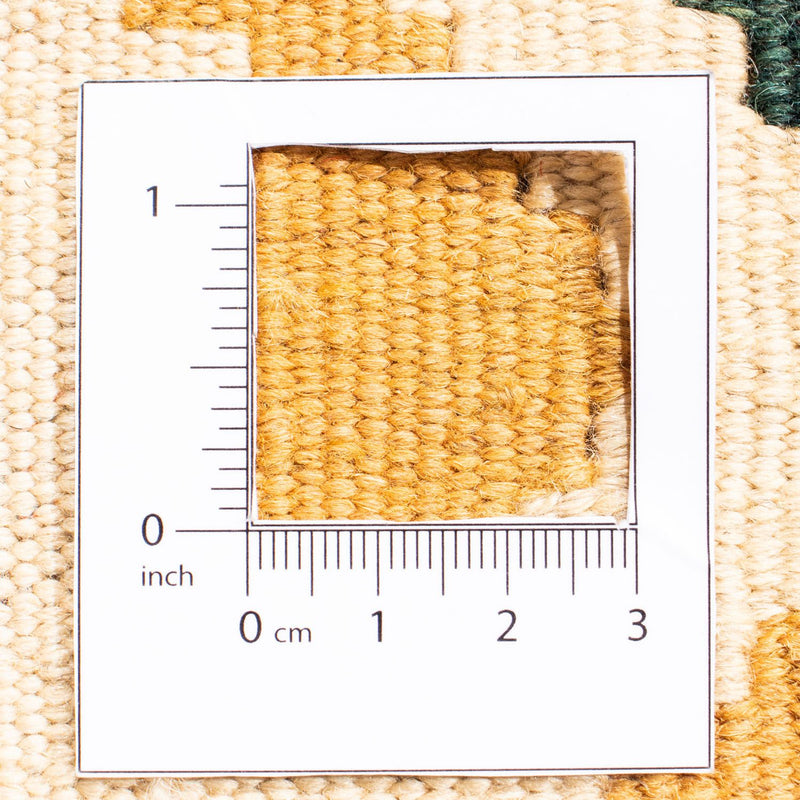 Kelim Carpet - orientalisk matta kvadrat  - 107 x 101 cm - havsblått