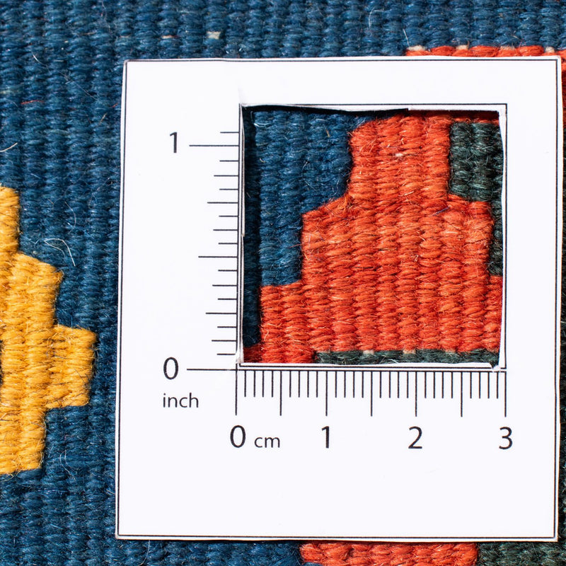 Kelim Carpet - orientalisk matta kvadrat  - 107 x 105 cm - röd