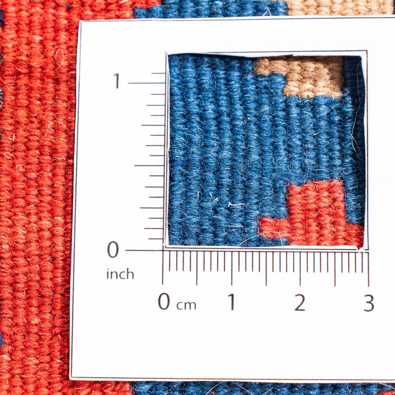 Kelim Carpet - orientalisk matta kvadrat  - 104 x 102 cm - flerfärgad