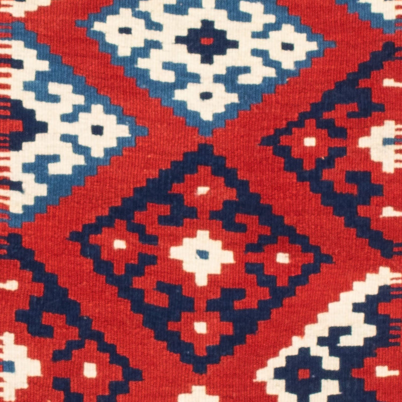 Kelim Carpet - orientalisk matta kvadrat  - 103 x 103 cm - flerfärgad