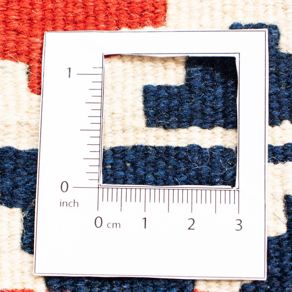 Kelim Carpet - orientalisk matta kvadrat  - 102 x 100 cm - blå