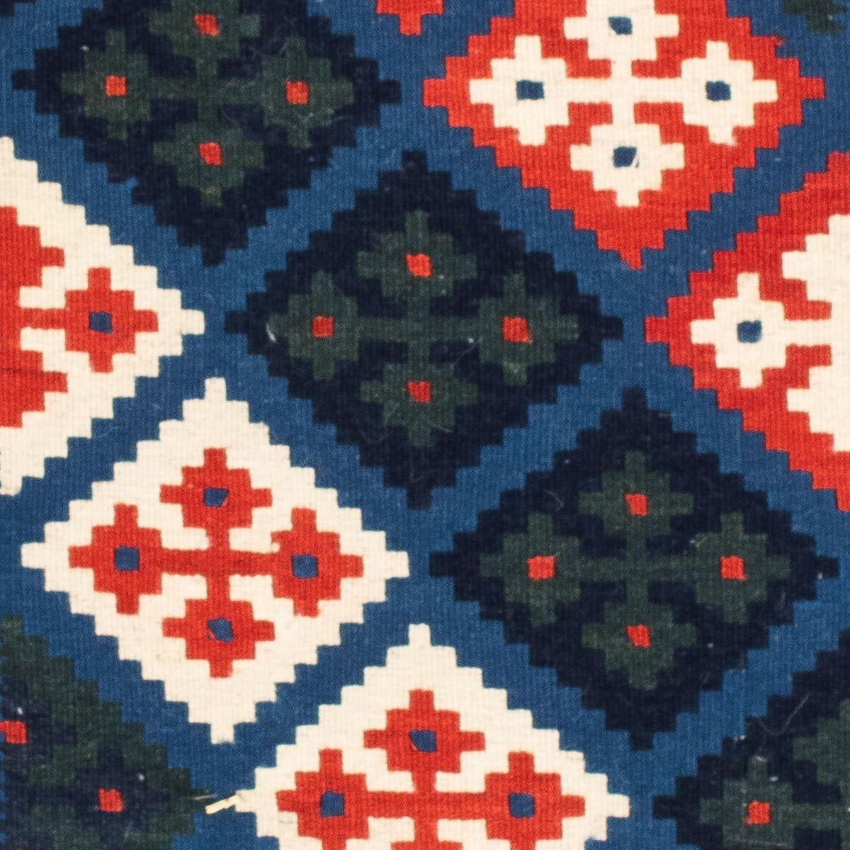 Kelim Carpet - orientalisk matta kvadrat  - 104 x 103 cm - flerfärgad