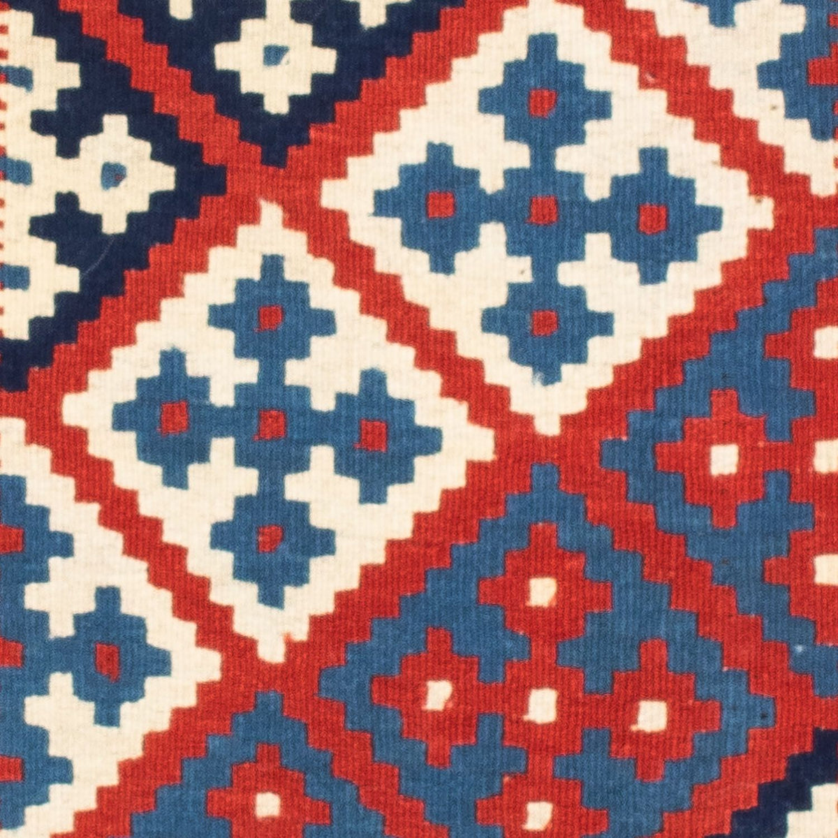 Kelim Carpet - orientalisk matta kvadrat  - 101 x 96 cm - flerfärgad