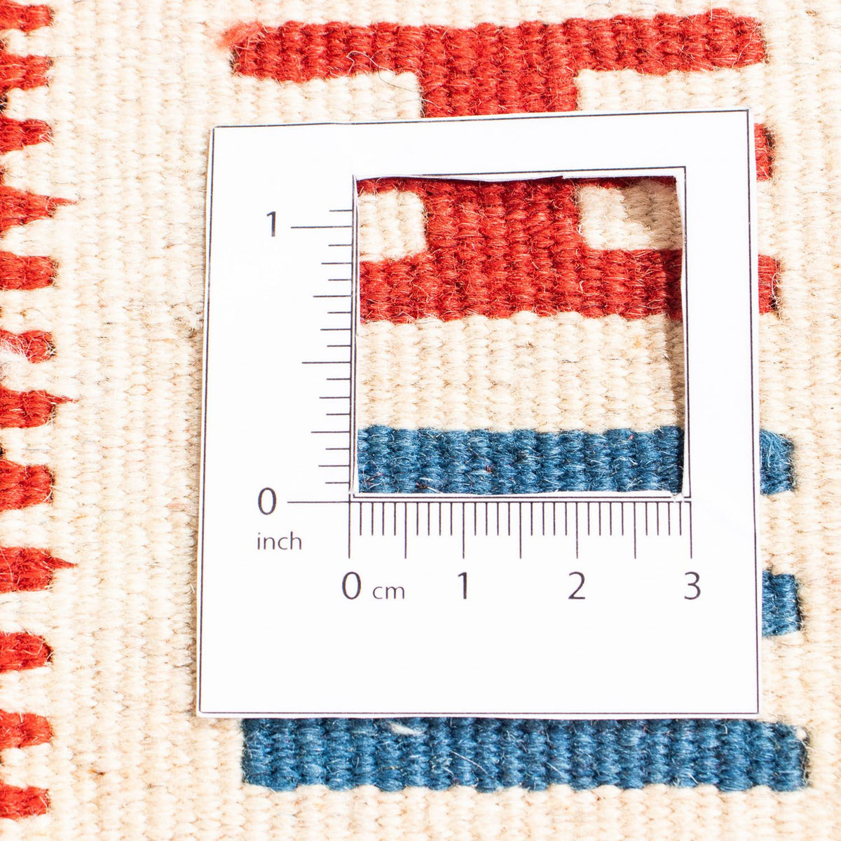 Kelim Carpet - orientalisk matta kvadrat  - 106 x 100 cm - flerfärgad