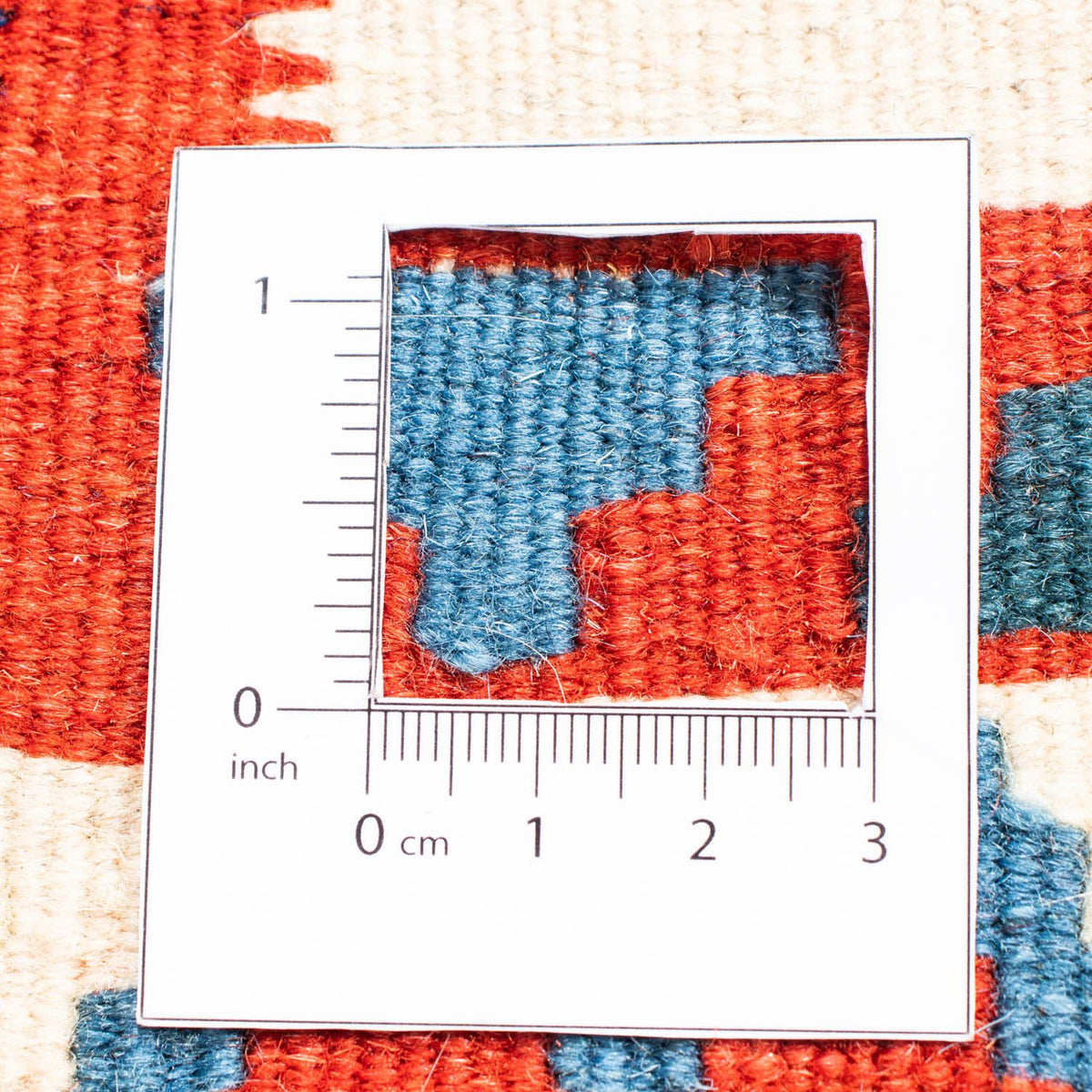 Kelim Carpet - orientalisk matta kvadrat  - 104 x 102 cm - beige