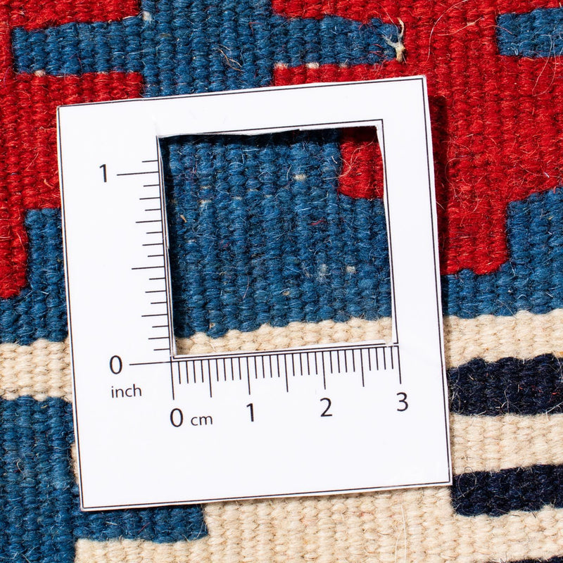 Kelim Carpet - orientalisk matta kvadrat  - 106 x 103 cm - blå