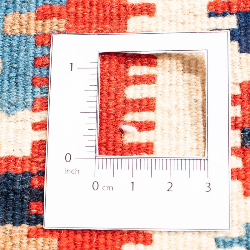 Kelim Carpet - orientalisk matta kvadrat  - 105 x 102 cm - röd