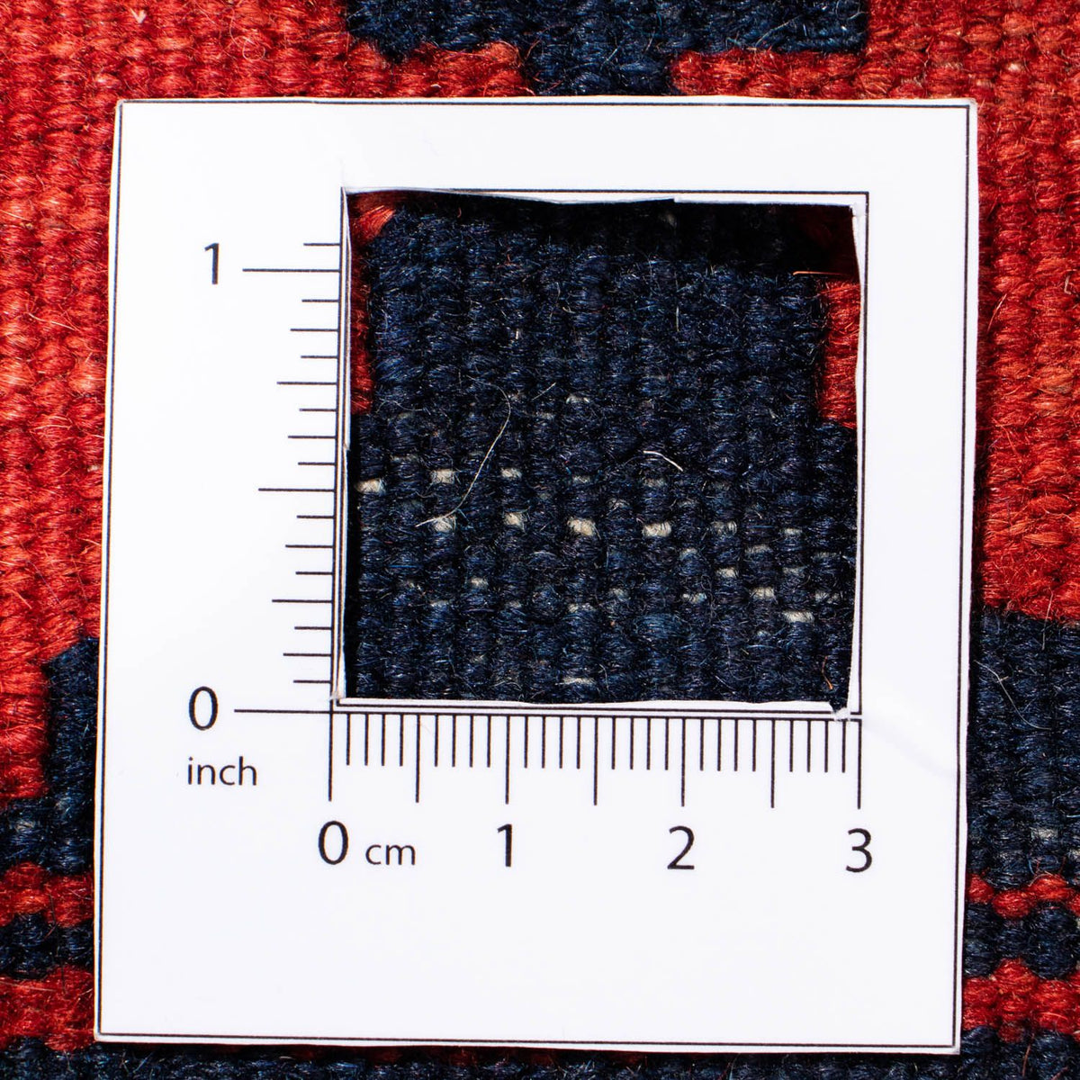 Kelim Carpet - orientalisk matta kvadrat  - 110 x 109 cm - röd