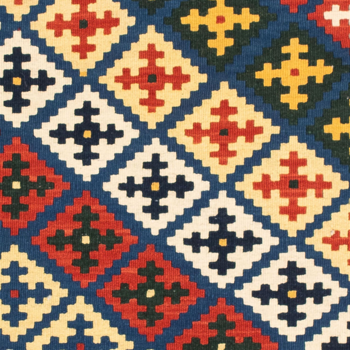 Kelim Carpet - orientalisk matta kvadrat  - 101 x 101 cm - beige