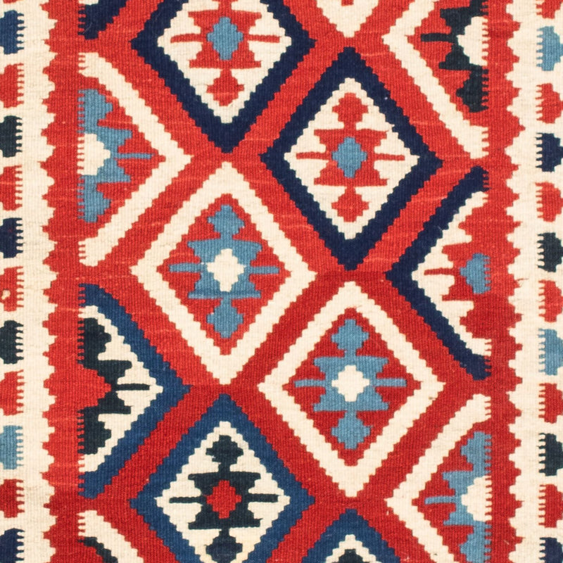 Kelim Carpet - orientalisk matta kvadrat  - 104 x 103 cm - beige