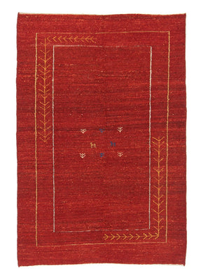 Gabbeh-matta - persisk - 167 x 111 cm - röd