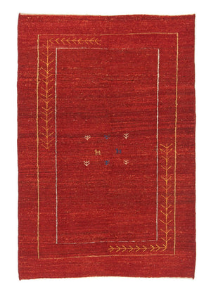 Gabbeh-matta - persisk - 167 x 111 cm - röd