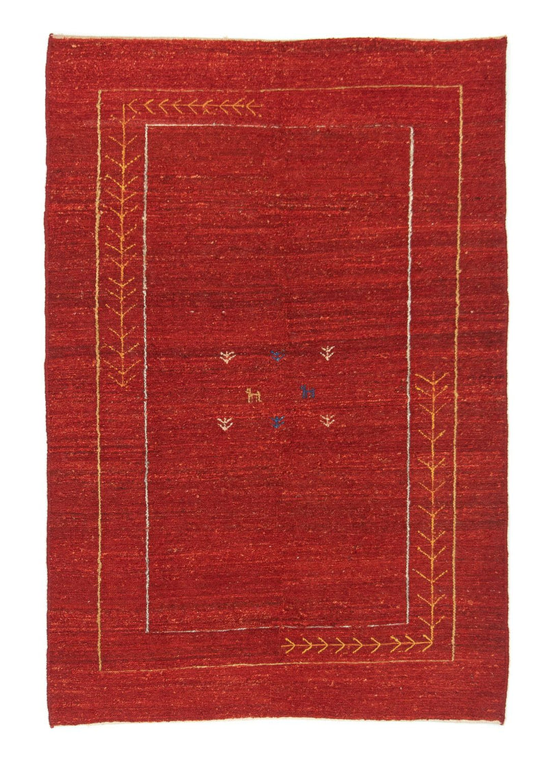 Gabbeh-matta - persisk - 167 x 111 cm - röd