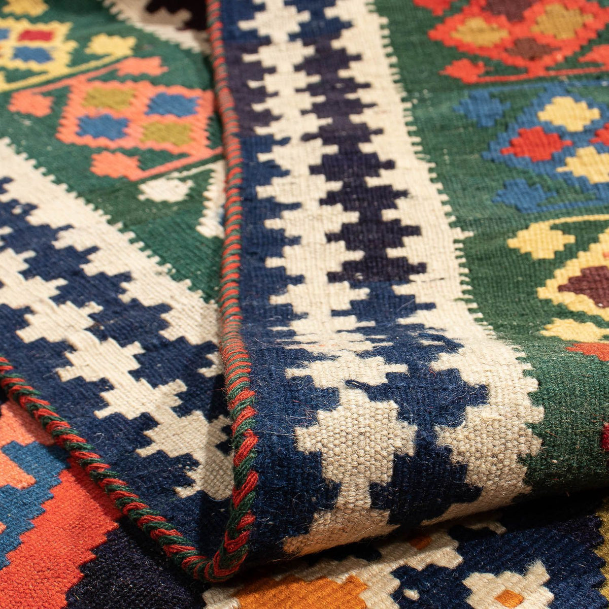 Kelim Carpet - orientalisk matta - 290 x 173 cm - mörkröd