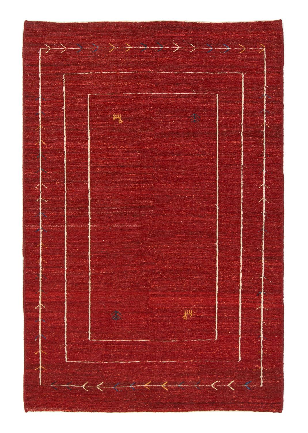Gabbeh-matta - persisk - 173 x 114 cm - röd