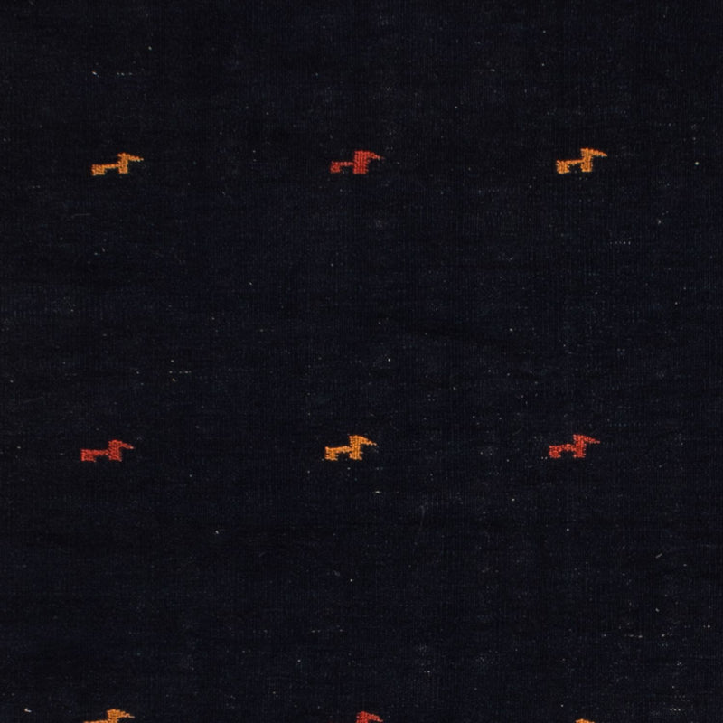 Kelim Carpet - orientalisk matta - 206 x 150 cm - mörkblå